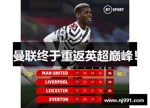 曼联终于重返英超巅峰！